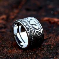Titanium ocel Prst prsten, lesklý, Vintage & různé velikosti pro výběr & různé designy pro výběr & pro muže, Velikost:7-13, Prodáno By PC