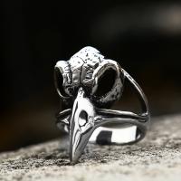 Partículas de acero anillo, pulido, Vintage & diverso tamaño para la opción & para hombre, tamaño:7-13, Vendido por UD