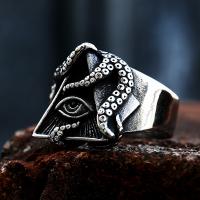 Aço inoxidável 304 anel, Mau-olhado, Vintage & tamanho diferente para a escolha & para o homem, tamanho:7-13, vendido por PC