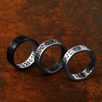 Titanium Steel Finger Ring, Vacuum Ion Plating, vintage & different size for choice & for man, more colors for choice, US Ring Size:7-13, Sold By PC