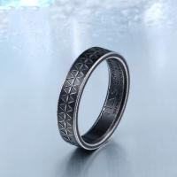Partículas de acero anillo, Vintage & diverso tamaño para la opción & para hombre, más colores para la opción, tamaño:8-13, Vendido por UD