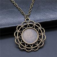 Zinc Alloy Pendant Cabochon Setting plated vintage & DIY & hollow nickel lead & cadmium free 18mm Sold By PC