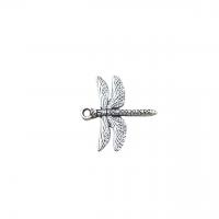 Zinc Alloy Animal Pendants Dragonfly antique silver color plated vintage & DIY nickel lead & cadmium free Approx Sold By Bag