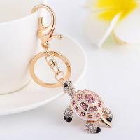 Tibetan Style Key Clasp, Unisex & with rhinestone, more colors for choice, nickel, lead & cadmium free, 12cm,4*5.5cm, Sold By PC