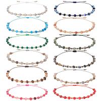Bracelets de pierres précieuses, pierre gemme, avec Seedbead, fait à la main, réglable & pour femme, plus de couleurs à choisir, Longueur:Environ 15-30 cm, Vendu par PC
