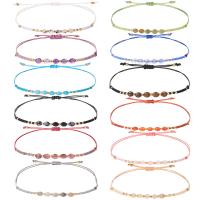 Gemstone Bracelets, Seedbead, with Gemstone, handmade, adjustable & for woman, more colors for choice, Length:Approx 15-30 cm, Sold By PC