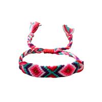 Adjustable Wire Bangle, Polyester and Cotton, handmade, folk style & for woman, more colors for choice, Length:28 cm, Sold By PC