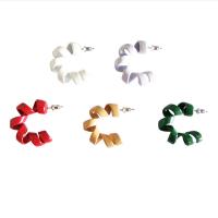 Brass Stud Earring, stoving varnish, fashion jewelry & for woman, more colors for choice, nickel, lead & cadmium free, 31mm, Sold By Pair