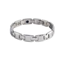 Titanium stål armbånd, med Germanium & Magnetisk Hæmatit, mode smykker & Unisex & forskellige stilarter for valg, Solgt af PC