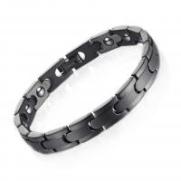 Titanium Steel Bracelet & Bangle with Germanium & Magnetic Hematite Vacuum Ion Plating fashion jewelry & Unisex Sold By PC
