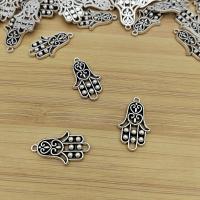 Zinc Alloy Hand Pendants silver color plated vintage & DIY nickel lead & cadmium free Approx Sold By Bag