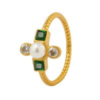 Titan Edelstahl Ringe, Titanstahl, mit Kunststoff Perlen, plattiert, verschiedene Größen vorhanden & für Frau & mit Strass, keine, 11mm, verkauft von PC