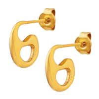 Titan Stahl Ohrring, Titanstahl, plattiert, Modeschmuck & für Frau, keine, 10x13mm, verkauft von Paar