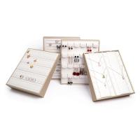 Boîte à bijoux multifonctions, cuir PU, avec bois, styles différents pour le choix, 300x250x65mm, Vendu par PC