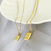 Titanstahl Halskette, mit Verlängerungskettchen von 5cm, Modeschmuck & unisex & verschiedene Größen vorhanden, goldfarben, Länge:ca. 40 cm, verkauft von PC