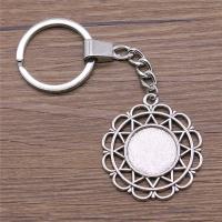 Zinc Alloy Pendant Cabochon Setting Flower plated vintage & DIY nickel lead & cadmium free 18mm Sold By PC