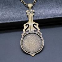 Zinc Alloy Pendant Cabochon Setting antique bronze color plated vintage & DIY nickel lead & cadmium free 25mm Sold By PC