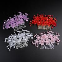 Decorative Hair Combs Zinc Alloy with Plastic Pearl fashion jewelry & for woman nickel lead & cadmium free Sold By PC