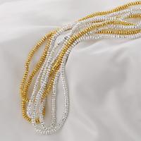 Perles d'espacement Bijoux, Hématite, Placage, DIY, plus de couleurs à choisir, 4x2mm, Environ 175PC/brin, Vendu par brin