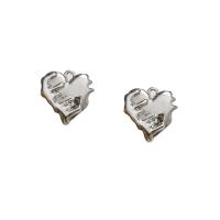 Tibetan Style Heart Pendants, silver color plated, DIY, nickel, lead & cadmium free, 19x18mm, Sold By PC