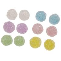 Resin Jewelry Beads, Round, DIY & candy style, more colors for choice, 16x16mm, Sold By PC