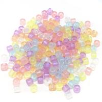 Acrylic Jewelry Beads, Column, DIY, more colors for choice, 5x6mm, Hole:Approx 2mm, Approx 100PCs/Bag, Sold By Bag