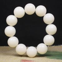 Wrist Mala White Bodhi Root Round folk style & Unisex Length Approx 7-10 Inch Sold By PC
