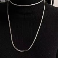 Sweater Chain Necklace Titanium Steel Vacuum Ion Plating fashion jewelry & for woman 3mm Length Approx 100 cm Sold By PC
