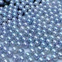 Natural Freshwater Pearl Loose Beads, Round, DIY, grey, 5-6mm, Sold By PC