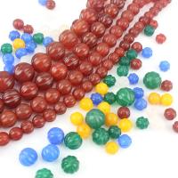 Agate Beads, Carved, DIY & different size for choice, more colors for choice, 20PCs/Bag, Sold By Bag