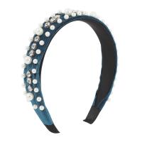 Hair Bands Velveteen with Plastic Pearl fashion jewelry & for woman & with rhinestone 30mm Sold By PC
