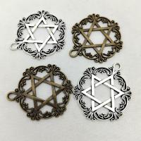 Tibetan Style Hollow Pendants, plated, vintage & DIY, more colors for choice, nickel, lead & cadmium free, 42x35mm, Approx 100PCs/Bag, Sold By Bag