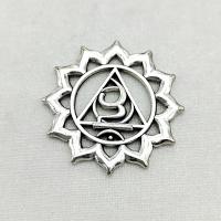 Tibetan Style Hollow Pendants, Sun, antique silver color plated, vintage & DIY, nickel, lead & cadmium free, 28x28mm, Approx 100PCs/Bag, Sold By Bag