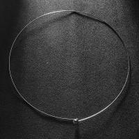 Ожерелье Мода Choker, титан, Кольцевая форма, Мужская, оригинальный цвет, 1mm, внутренний диаметр:Приблизительно 160mm, продается PC