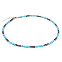 Natural Gemstone Necklace, with Hematite, with 1.97inch extender chain, fashion jewelry & different materials for choice & for woman, 4mm, Length:Approx 17.72 Inch, Sold By PC