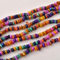 Natural Freshwater Shell Beads, DIY, mixed colors, 8mm, Hole:Approx 0.7mm, Approx 100PCs/Strand, Sold Per Approx 14.57 Inch Strand