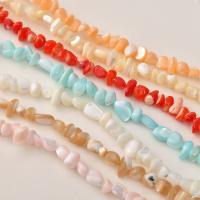 Natürliche Süßwasser Muschel Perlen, DIY, keine, 7-9mm, Bohrung:ca. 0.7mm, ca. 65PCs/Strang, verkauft per ca. 15.35 ZollInch Strang