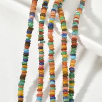 Natural Freshwater Shell Beads, DIY, mixed colors, 4mm, Hole:Approx 0.5mm, Approx 210PCs/Strand, Sold Per Approx 14.96 Inch Strand