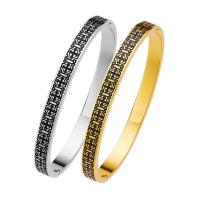 Titanium Steel Bracelet & Bangle Donut Vacuum Ion Plating & for woman & epoxy gel 6mm Inner Approx 58mm Sold By PC