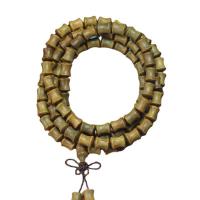 Green Sandalwood Bracelet, Bamboo, multilayer & folk style & Unisex, 8x10mm, 88PCs/Strand, Sold By Strand