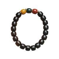 Wrist Mala Black Sandalwood with Resin folk style & Unisex Length Approx 7 Inch Sold By PC