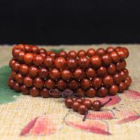 108 Mala Beads, Padauk, with Pau Rosa, folk style & Unisex & different size for choice, 108PCs/Strand, Sold By Strand