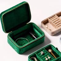 Boîte à bijoux multifonctions, velours de coton, Portable & durable & Anti-poussière, plus de couleurs à choisir, 150x105x70mm, Vendu par PC