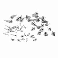 Stainless Steel Pendants, 304 Stainless Steel, Conical, DIY & machine polishing & different size for choice, original color, 100PCs/Bag, Sold By Bag