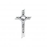Tibetan Style Cross Pendants, antique silver color plated, DIY, nickel, lead & cadmium free, 55x29mm, Approx 100PCs/Bag, Sold By Bag