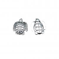 Zinc Alloy Animal Beads Turtle antique silver color plated DIY nickel lead & cadmium free Approx 1mm Approx Sold By Bag