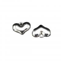 Zinc Alloy Heart Pendants antique silver color plated DIY nickel lead & cadmium free Approx 2mm Approx Sold By Bag