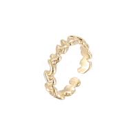 Brass Cuff Finger Ring, 14K gold plated, different styles for choice & for woman & enamel, Sold By PC