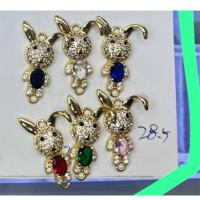 Brass Jewelry Connector, Rabbit, real gold plated, DIY, more colors for choice, 28.50mm, 10PCs/Lot, Sold By Lot
