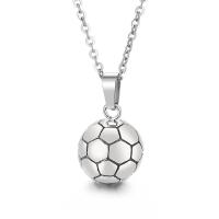 Stainless Steel Jewelry Necklace 304 Stainless Steel Football epoxy gel fashion jewelry & Unisex 14mm Length Approx 17.72 Inch Sold By PC